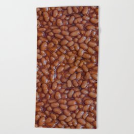 Baked Beans Pattern Beach Towel