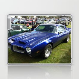 Vintage blue 455 Firebird American Classic Muscle car automobiles transportation color photography / photographs poster posters Laptop Skin