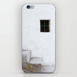 White Wall Small Window and Stairs iPhone Skin