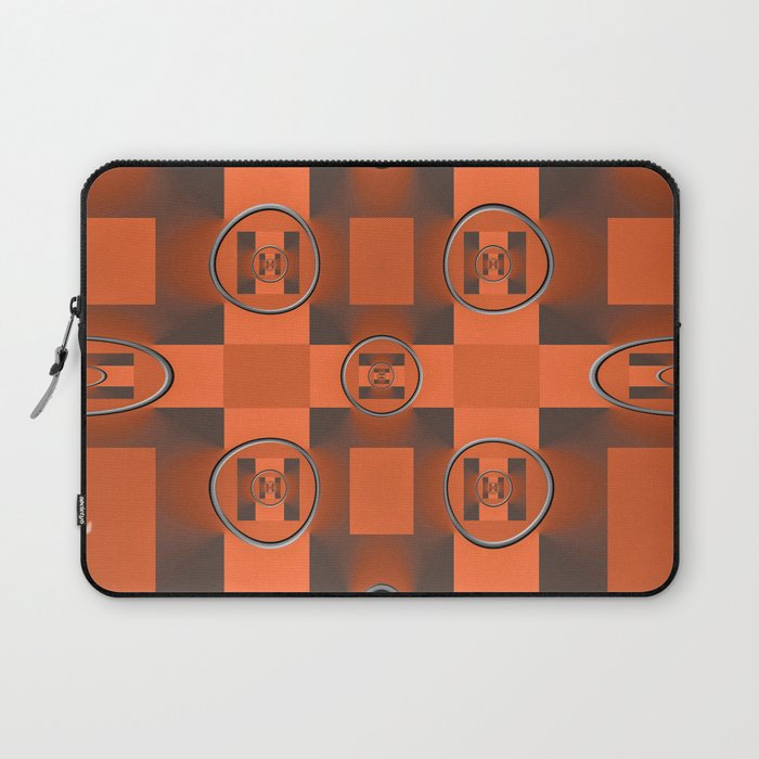 Abstract of vermillion orange Laptop Sleeve