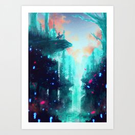 Mononoke Forest Art Print