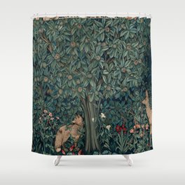 William Morris Greenery Tapestry Pt 2 Shower Curtain