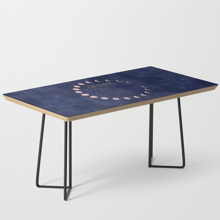 Gemini and Rose Gold Moon Coffee Table