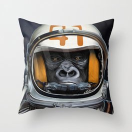 Space Ape Throw Pillow