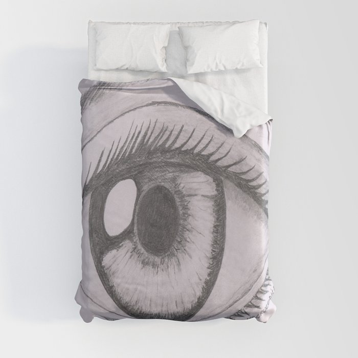 Keep your eyes open and see.... Duvet Cover