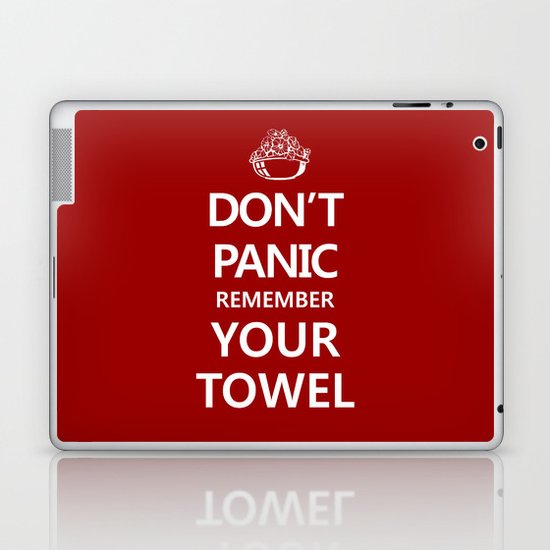 Don't Panic Laptop & iPad Skin