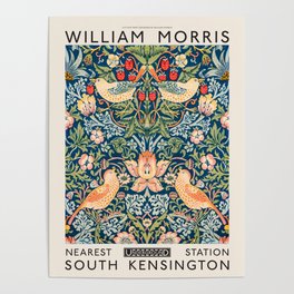 Strawberry Thief | Remastered Vintage Wall Art - William Morris Artworks Poster