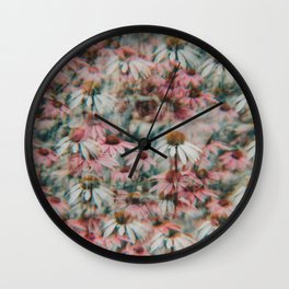 Cone Flowers Wall Clock