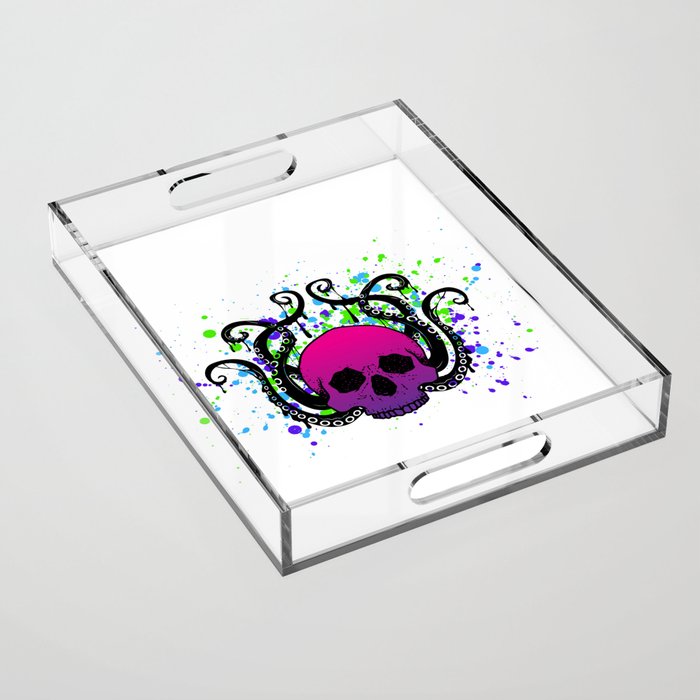 Octopus Skull Acrylic Tray