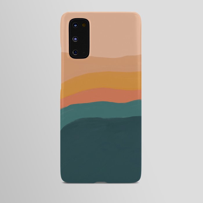Waves On Sunset Hill | Waves Texture Design Android Case