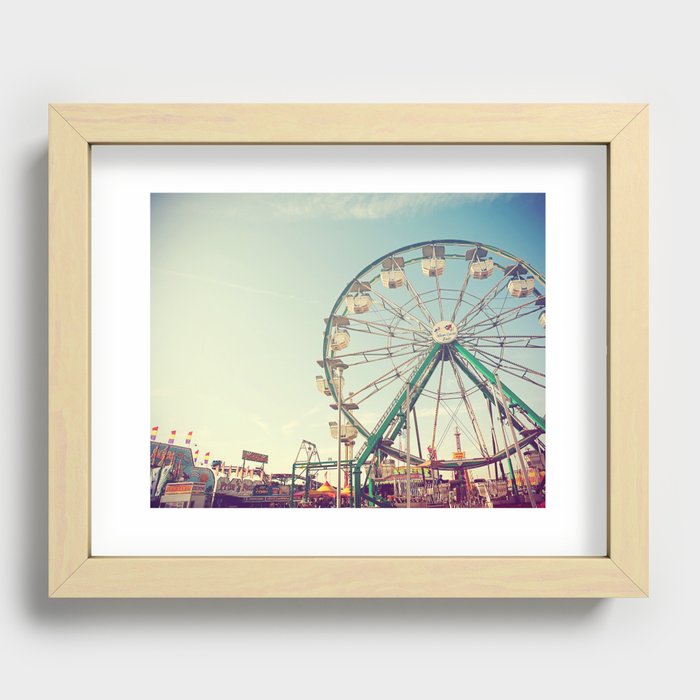 Sunset at the Carnival Recessed Framed Print