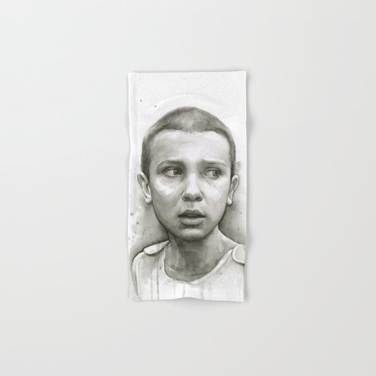 Stranger Things Eleven Portrait Upside Down Hand & Bath Towel