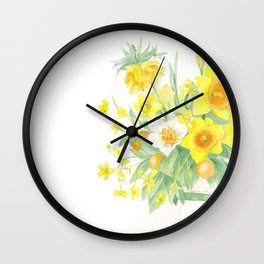 Spring Jug Wall Clock
