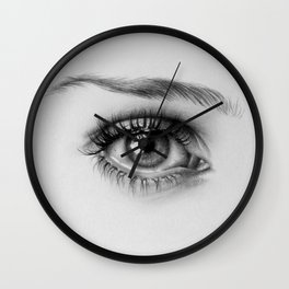 Eye Drawing Wall Clock