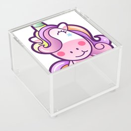 Cute Unicorn Cartoon Acrylic Box