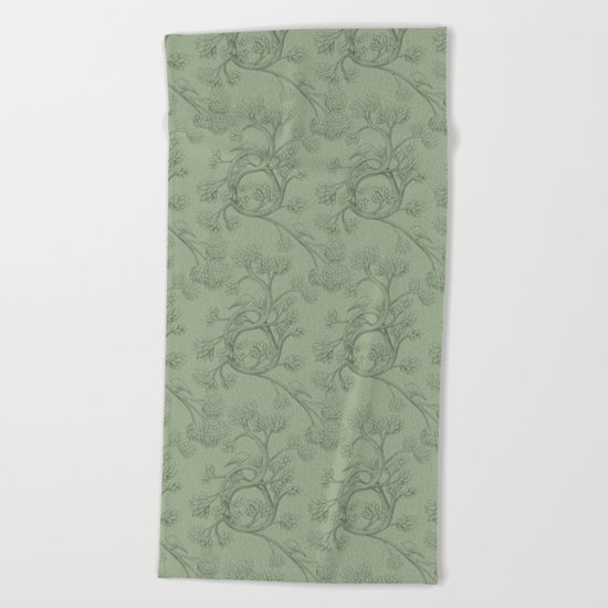 The Night Gardener - Endpapers Beach Towel