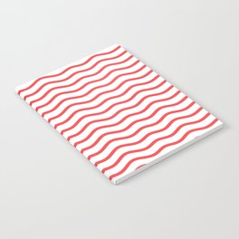 Red Wave pattern Notebook