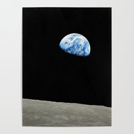 Earthrise High Resolution Poster