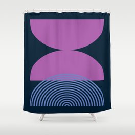 Midnight Shapes 85 Shower Curtain