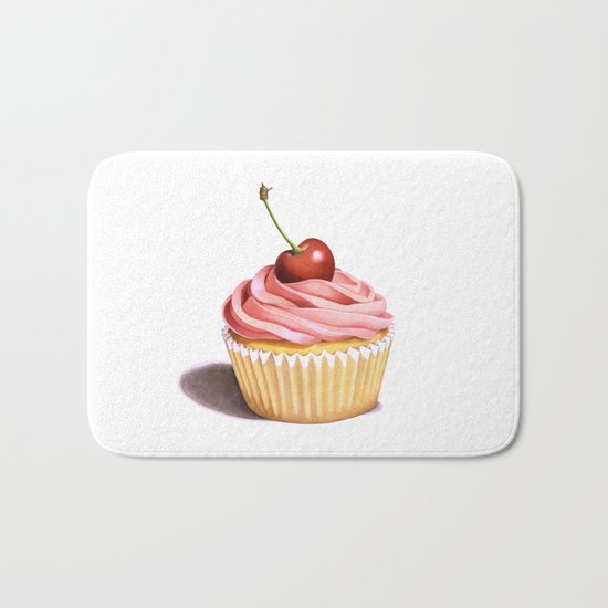The Perfect Pink Cupcake Bath Mat