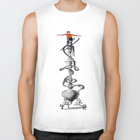 I Ski Biker Tank