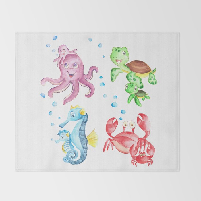 Nautical Decor Nursery Ocean Themed Sea Turtle Sea Animals
