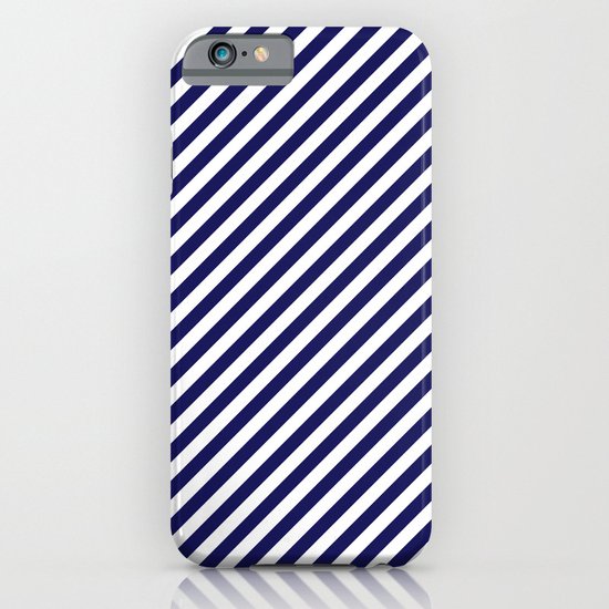 Classic Stripes in Navy + White iPhone & iPod Case