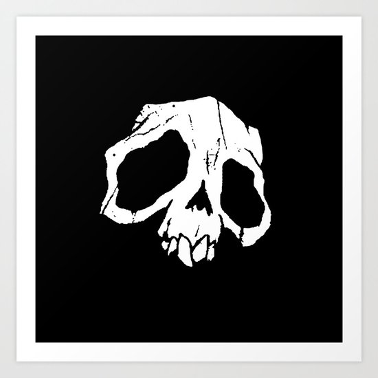 Ghoul Skull Art Print