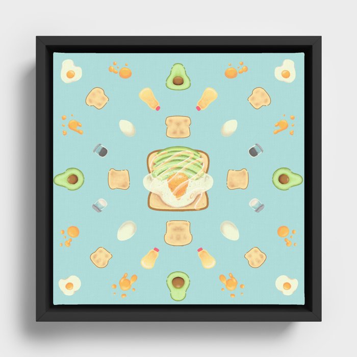 A Toasty & Eggcited Day Framed Canvas