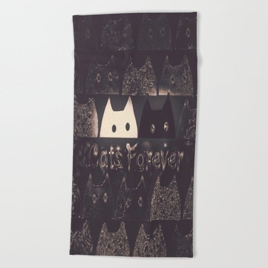 cats-60 Beach Towel