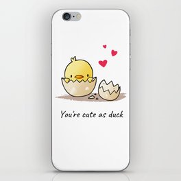 Cute Duck iPhone Skin