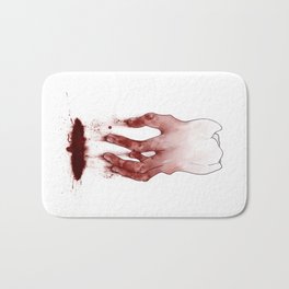 Tooth Fingers Bath Mat | Illustration, Graphic Design, Scary, Digital 