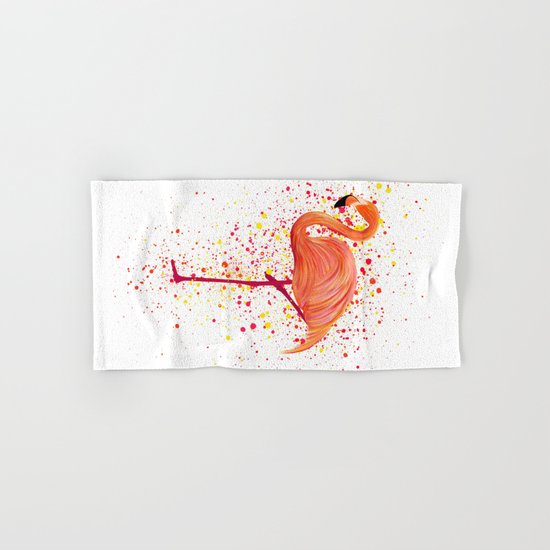 Flamingo Hand & Bath Towel