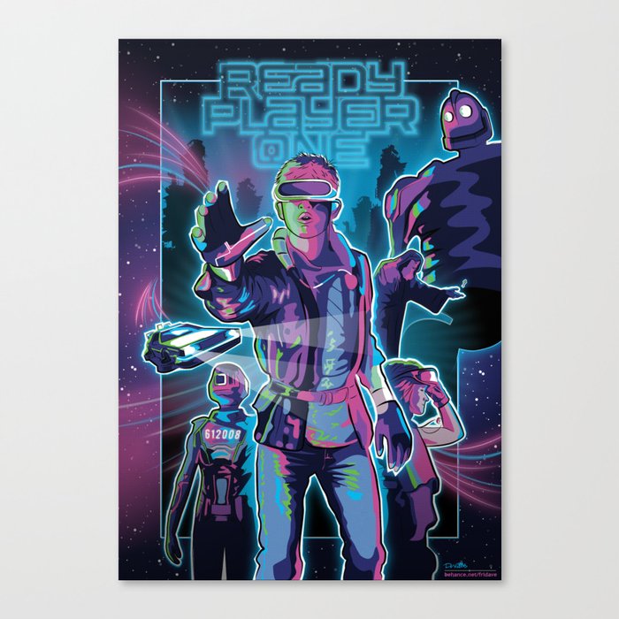 Ready Player One Print Canvas Print By Fridave Society6
