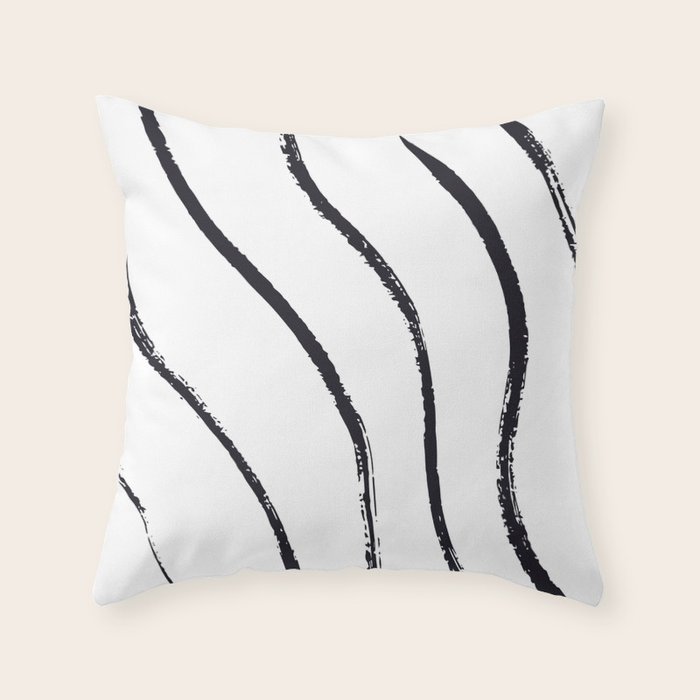 Waves Throw Pillow by Andrew Keller Society6