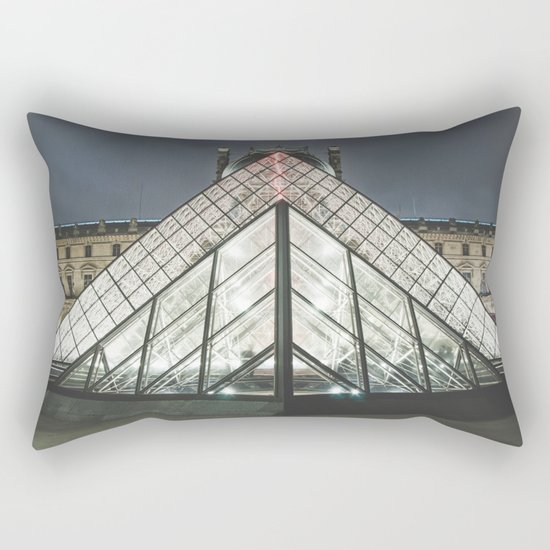 Paris pyramide Louvre 2 Rectangular Pillow