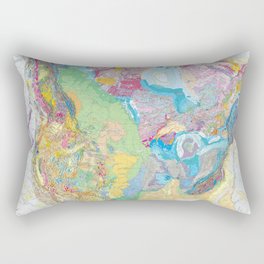 USGS Geological Map of North America Rectangular Pillow