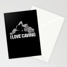 I Love Caving Legend Cave Speleology Stationery Card