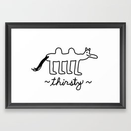 Thirsty Camel Framed Art Print