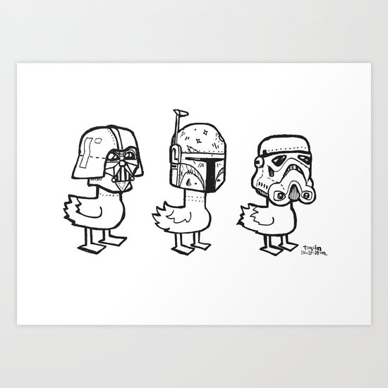 Star Wars Ducks Art Print
