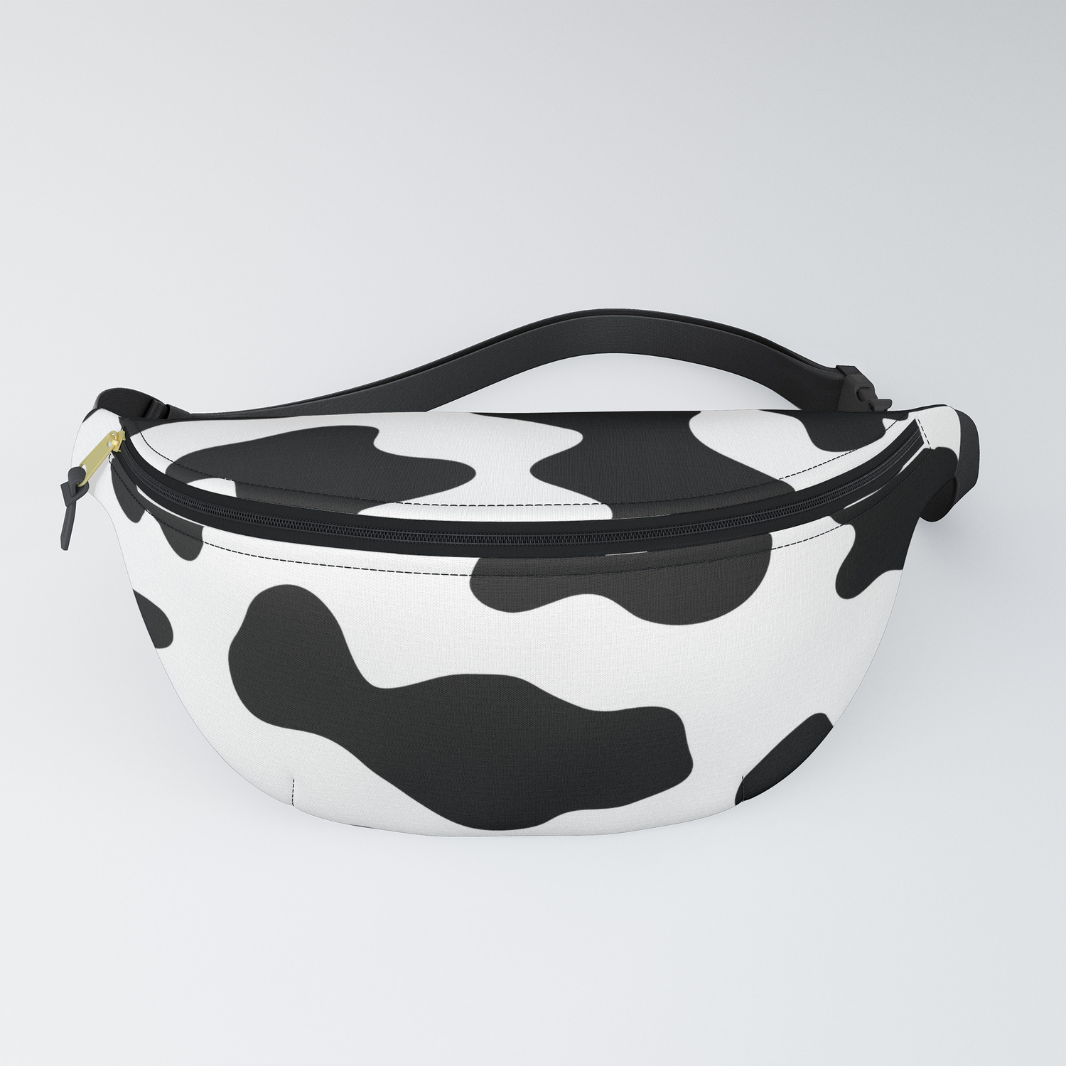 cow print fanny pack