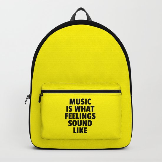 Music Feelings Sound Like Quote Backpack