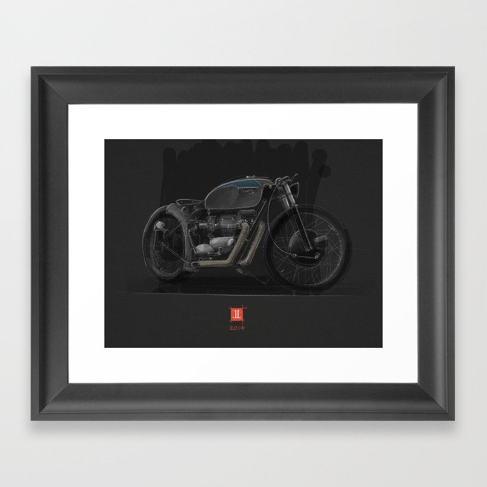 Triumph Bobber Framed Art Print