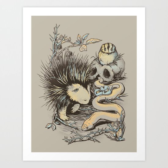 Haunters of the Waterless Art Print