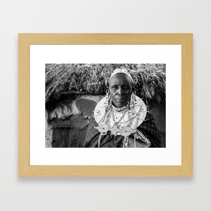 Masai Grandma Framed Art Print