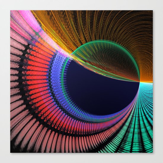 Groovy textured colourful abstract Canvas Print