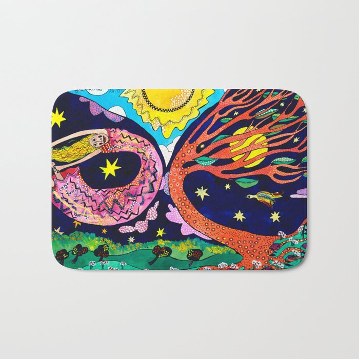 Ich Other Into the Right Direction Bath Mat