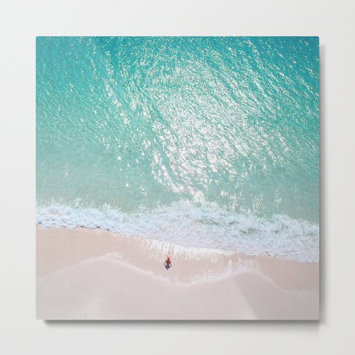 laying by the clear blue Metal Print