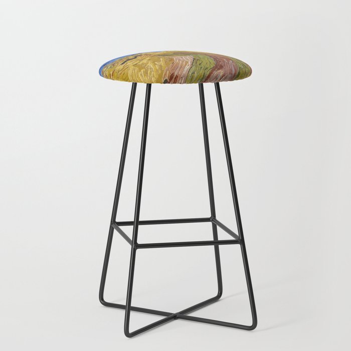Wheatfield with Crows Bar Stool