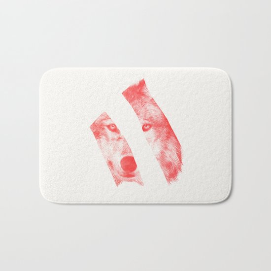 Red - by Eric Fan and Garima Dhawan Bath Mat